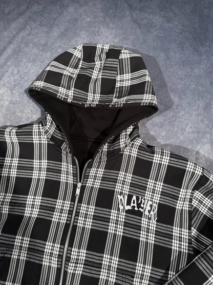 BLACK REVERSIBLE HOODIE