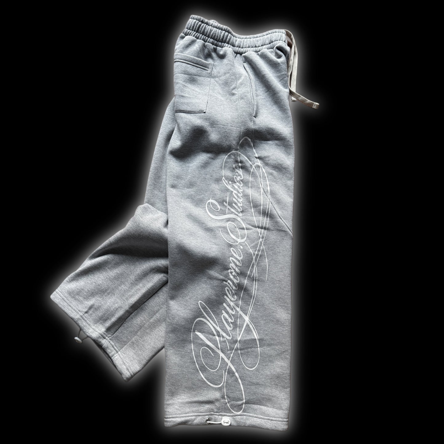 GREY BAGGY SWEATPANTS
