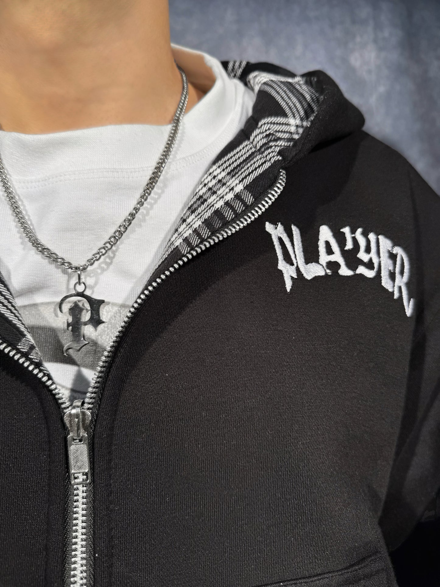 BLACK REVERSIBLE HOODIE