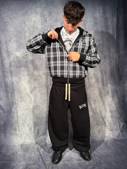 BLACK REVERSIBLE HOODIE