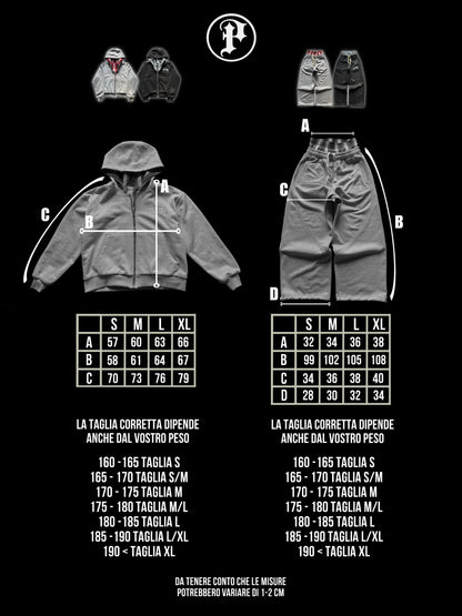 GREY REVERSIBLE HOODIE