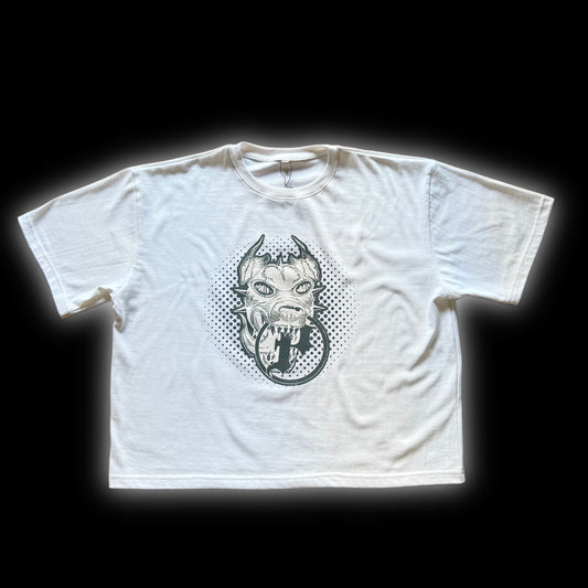 GREY BOXY TEE