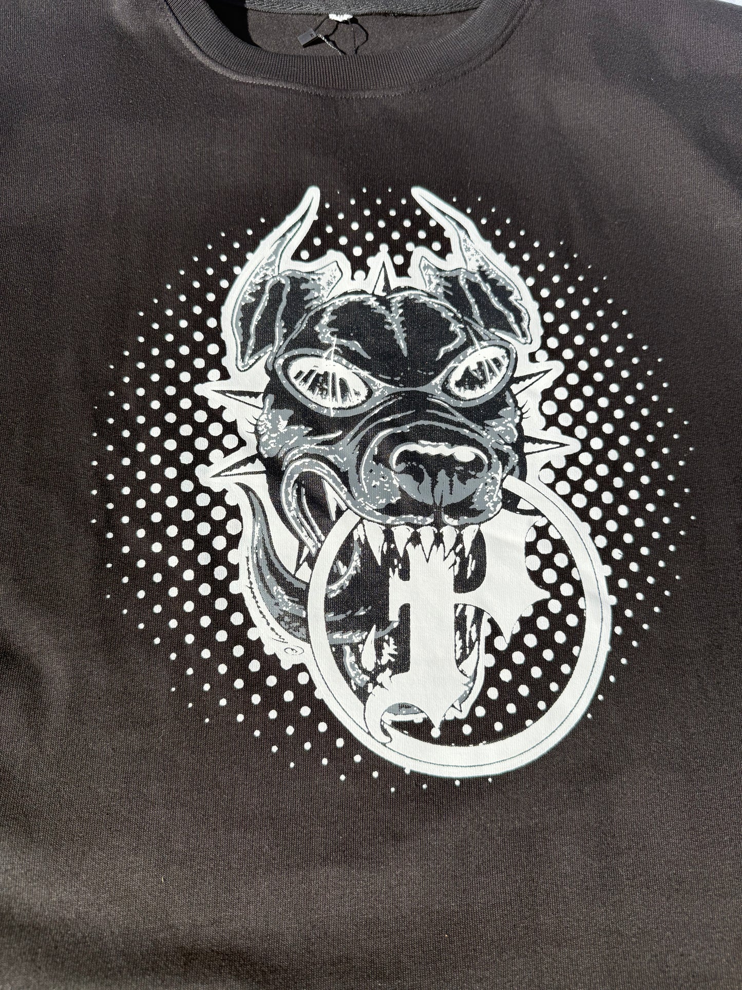 BLACK BOXY TEE