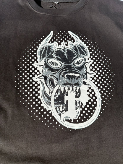 BLACK BOXY TEE