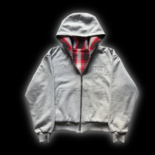 GREY REVERSIBLE HOODIE