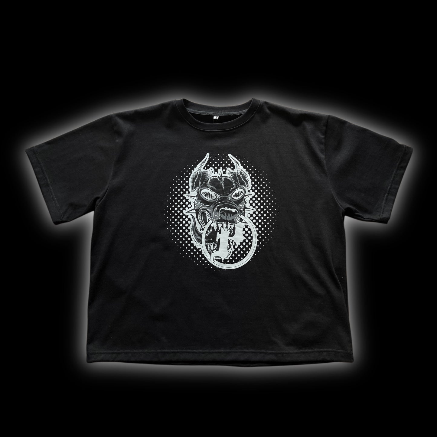 BLACK BOXY TEE