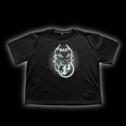 BLACK BOXY TEE