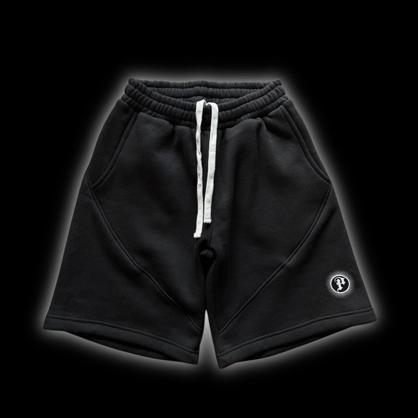 BLACK SWEAT SHORTS