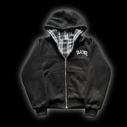BLACK REVERSIBLE HOODIE