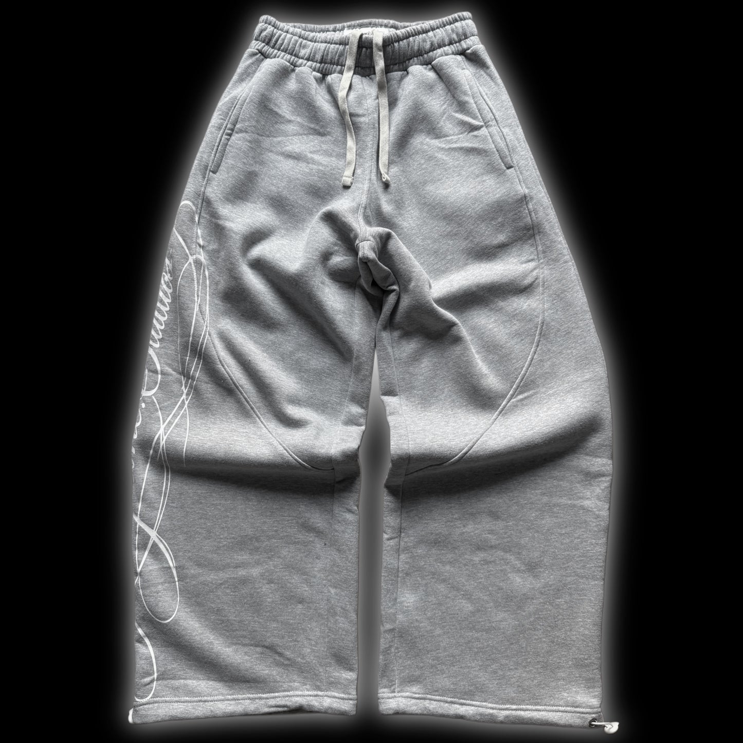 GREY BAGGY SWEATPANTS