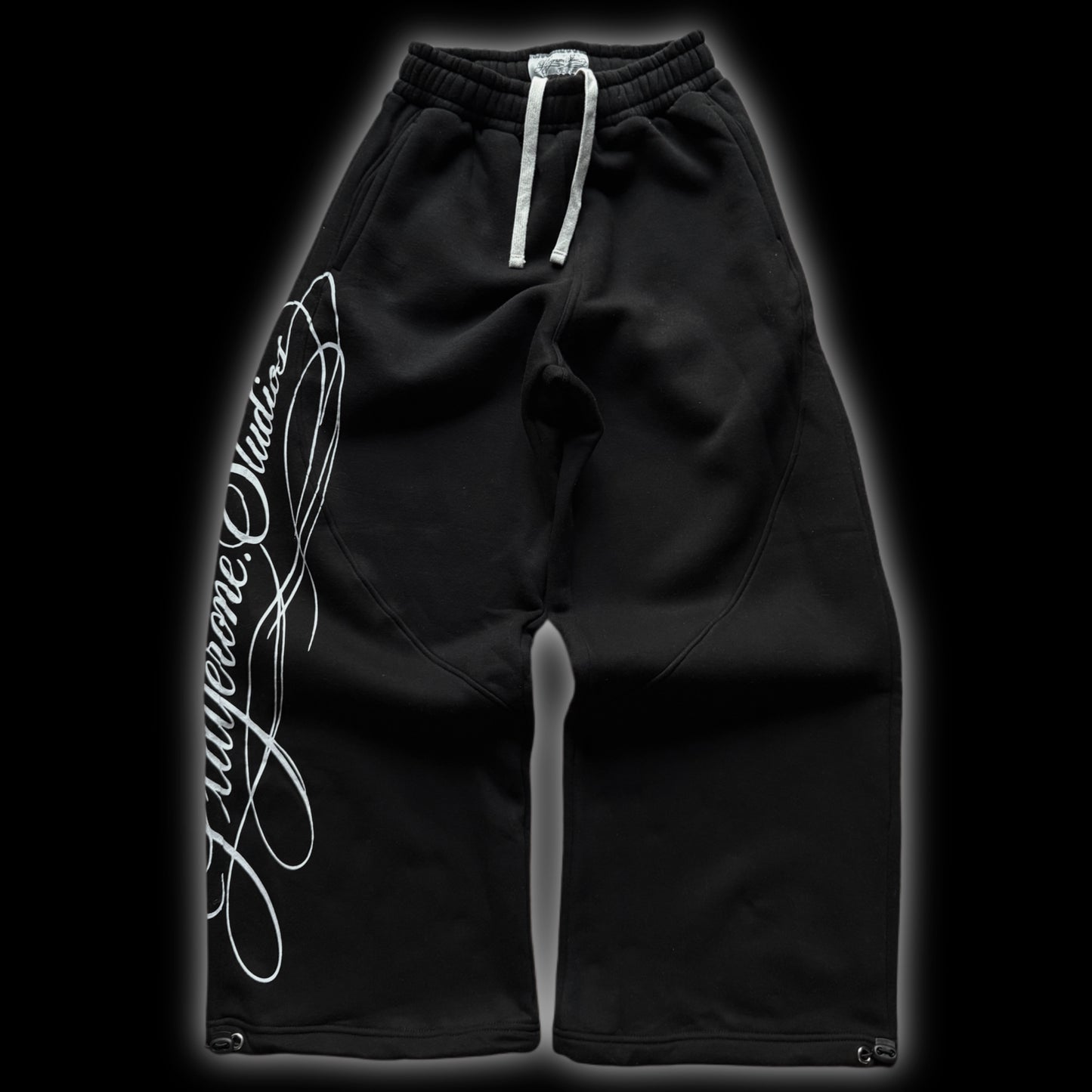BLACK BAGGY SWEATPANTS