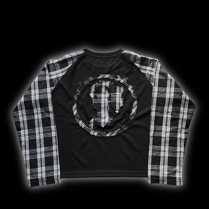 BLACK PLAID LONGSLEEVE